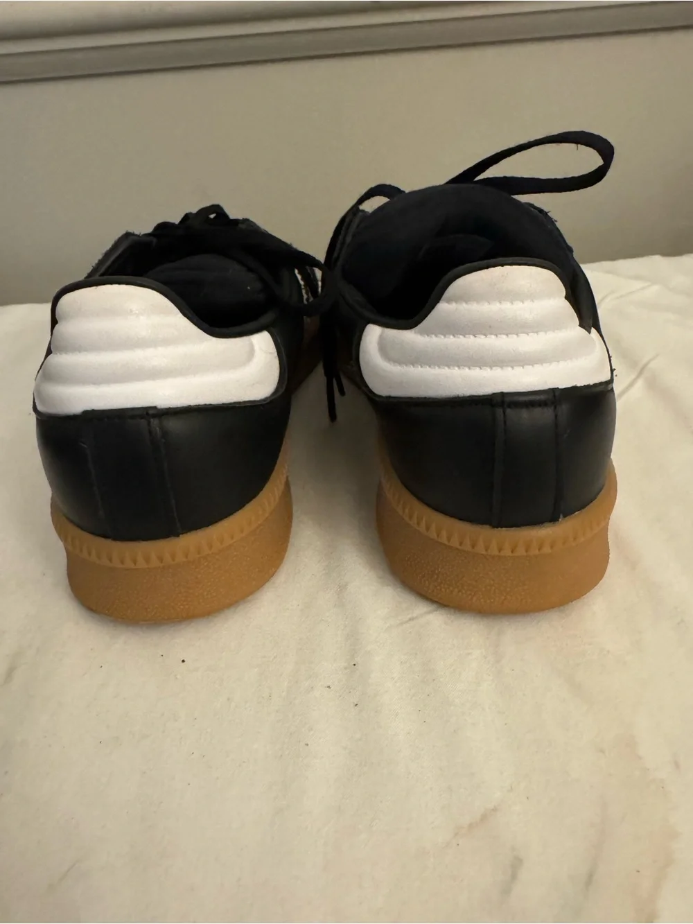 Adidas Samba XLG Black & White Sneakers with Gum Outsole Size 6